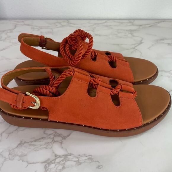 Fitflop Women Felicity Lace Up Suede Back Strap Sandal 8 - Picture 4 of 10